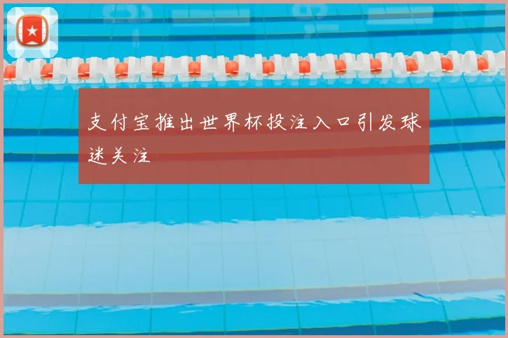 支付宝推出世界杯投注入口引发球迷关注